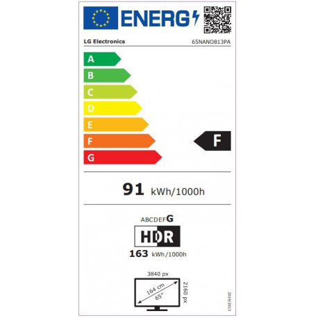 LG 65NANO813PA 65" (164 cm) 4K Ultra HD Nanocell Smart TV