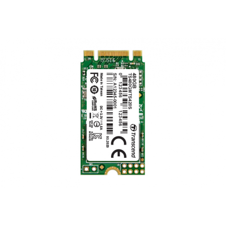 Transcend 420S - Solid state drive - 480 GB - internal - M.2 2242 - SATA 6Gb/s - 3