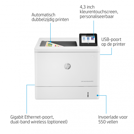 HP Color LaserJet Enterprise M555dn A4 color laser USB 38ppm (ML)