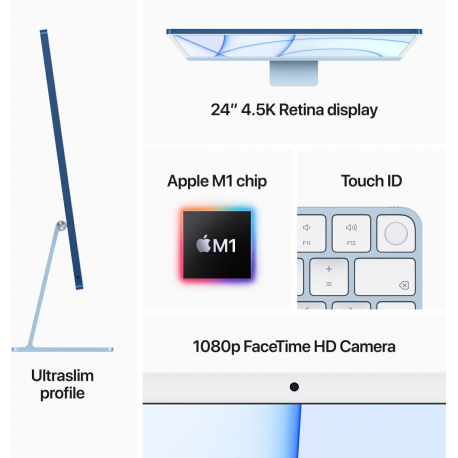 iMac 24” 4.5K Retina, Apple M1 8C CPU, 8C GPU/8GB/512GB SSD/Green/RUS