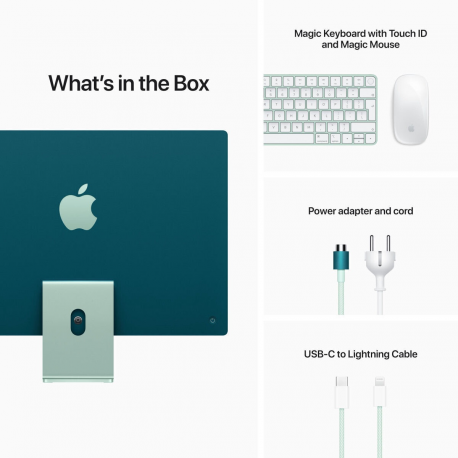 iMac 24” 4.5K Retina, Apple M1 8C CPU, 8C GPU/8GB/512GB SSD/Green/RUS