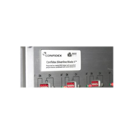 Zebra Confidex Silverline Blade II M730 ETSI - Polyethylene terephthalate (PET) - high tack adhesive -, EPC Class 1 Gen 2, ISO/IEC 18000-6C, 865-869 MHz, 128-bit - white - 60 x 25 mm 400 pcs. (1 roll(s) x 400) RFID labels - for ZT400 Series ZT410, ZT411, ZT420, ZT421 - 0