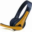 Canyon CNS-CHSC1BY - Headset - full size - wired - black/yellow