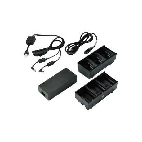 Zebra 3-Slot Battery Charger Connected via Y Cable - Battery charger - output connectors: 3 - United States (pack of 2) - for QLn 220, 220 Healthcare, 320, 420; ZQ500 Series ZQ510, ZQ520; ZQ600 Series ZQ610, ZQ620 - 0