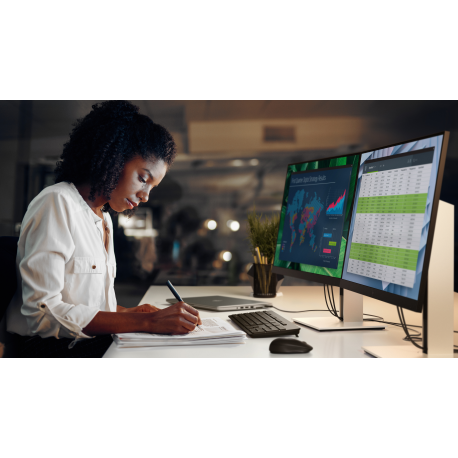 HP EliteDisplay E24d G4 Docking Monitor - 23.8" 1920x1080 FHD AG, IPS, DisplayPort/IN-OUT/USB-C/HDMI, 4x USB 3.0, RJ-45, webcam,