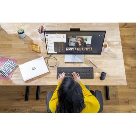 HP E27d G4 Advanced Docking Monitor - LED monitor - 27" - 2560 x 1440 QHD @ 60 Hz - IPS - 300 cd/m² - 1000:1 - 5 ms - HDMI, DisplayPort, USB-C - black - 34