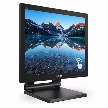 Philips B Line 172B9TL - LED monitor - 17" - touchscreen - 1280 x 1024 SXGA @ 60 Hz - TN - 250 cd/m² - 1000:1 - 1 ms - HDMI, DVI-D, VGA, DisplayPort - speakers - black texture - 2