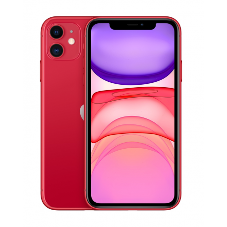 Apple iPhone 11 - (PRODUCT) RED - smartphone - dual-SIM - 4G Gigabit Class LTE - 256 GB - 6.1" - 1792 x 828 pixels (326 ppi) - Liquid Retina HD display - 2x rear cameras 12 MP front camera - red - 0