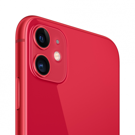 Apple iPhone 11 - (PRODUCT) RED - smartphone - dual-SIM - 4G Gigabit Class LTE - 256 GB - 6.1" - 1792 x 828 pixels (326 ppi) - Liquid Retina HD display - 2x rear cameras 12 MP front camera - red - 6