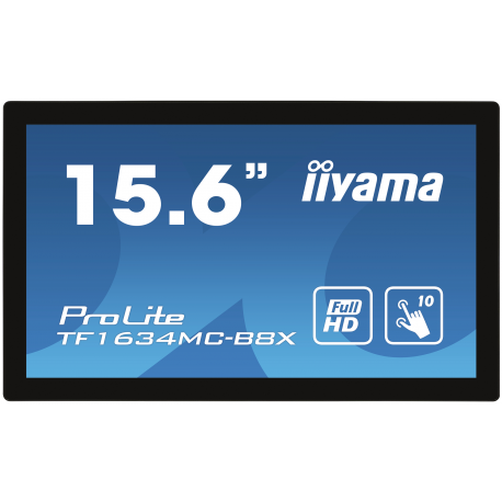 iiyama ProLite TF1634MC-B8X, 39.6 cm (15,6'), Projected Capacitive, 10 TP, Full HD, black