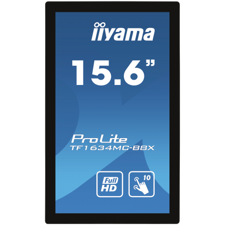 iiyama ProLite TF1634MC-B8X, 39.6 cm (15,6'), Projected Capacitive, 10 TP, Full HD, black