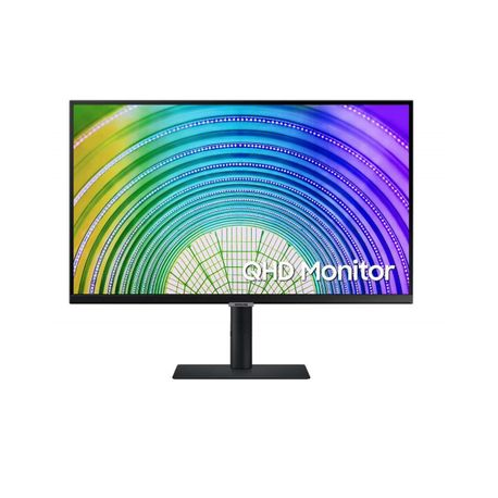 Samsung S27A600UUU - S60UA Series - LED monitor - 27" - 2560 x 1440 QHD @ 75 Hz - IPS - 300 cd / m² - 1000:1 - HDR10 - 5 ms - HDMI, DisplayPort, USB-C - black - 0