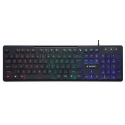 Gembird KB-UML-02 - Keyboard - backlit - USB - US - black
