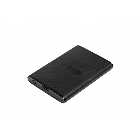 Transcend ESD270C - Solid state drive - encrypted - 250 GB - external (portable) - USB 3.1 Gen 2 (USB-C connector) - 256-bit AES - black - 2