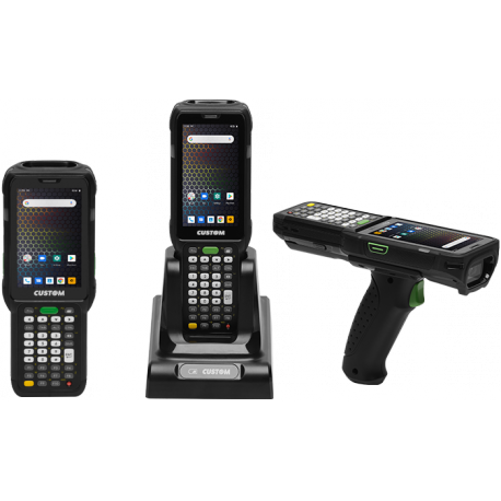 Custom K-RANGER KR550-G - Data collection terminal - rugged - Android 9.0 (Pie) - 16 GB - 4" colour TFT (800 x 480) - rear camera - barcode reader - (2D imager) - SD slot - Wi-Fi, NFC, Bluetooth - 4G - 1