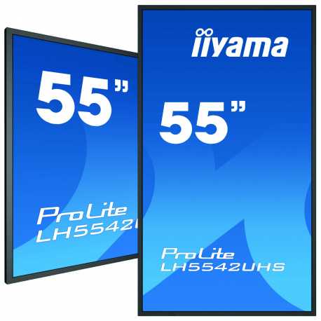 55" 3840x2160, 4K, IPS, Landscape and Portrait, Full Metal Housing, 500cd/m², Media Play USB Port, SDM-S PC-Slot, 18/7 Operation