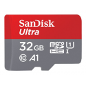 SanDisk Ultra - Flash memory card (microSDHC to SD adapter included) - 32 GB - A1 / UHS-I U1 / Class10 - microSDHC UHS-I (pack of 2)