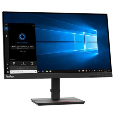 Lenovo ThinkVision S27e-20 - LED monitor - 27" - 1920 x 1080 Full HD (1080p) - IPS - 250 cd / m² - 1000:1 - 4 ms - HDMI, VGA - raven black - 4