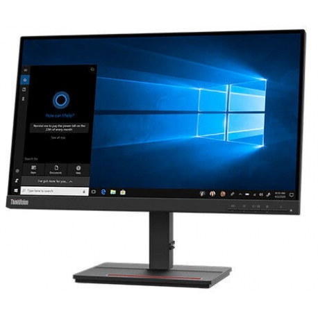 Lenovo ThinkVision S27e-20 - LED monitor - 27" - 1920 x 1080 Full HD (1080p) - IPS - 250 cd / m² - 1000:1 - 4 ms - HDMI, VGA - raven black - 5