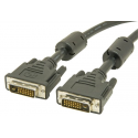 goobay - DVI cable - dual link - DVI-D (M) to DVI-D (M) - 1.8 m - thumbscrews - black
