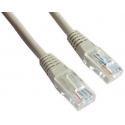 Goobay - Network cable - RJ-45 (M) to RJ-45 (M) - 5 m - UTP - CAT 6 - molded - grey