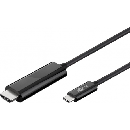 goobay - HDMI cable - HDMI male to USB-C plug - 1.8 m - 0