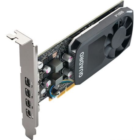 PNY Quadro P1000 PCI-Express 3.0 x16 LP 4GB GDDR5 128bit 4x Mini DP 1.4