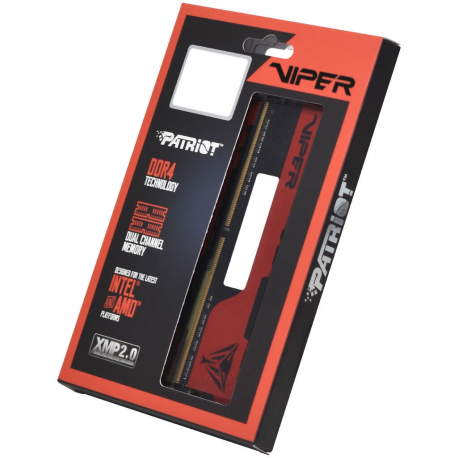 Viper Elite II - DDR4 - module - 16 GB - DIMM 288-pin - 3200 MHz / PC4-25600 - CL18 - 1.35 V - unbuffered - non-ECC - black, red - 19