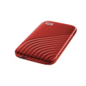 WD My Passport SSD WDBAGF0020BRD - Solid state drive - encrypted - 2 TB - external (portable) - USB 3.2 Gen 2 (USB-C connector) - 256-bit AES - red