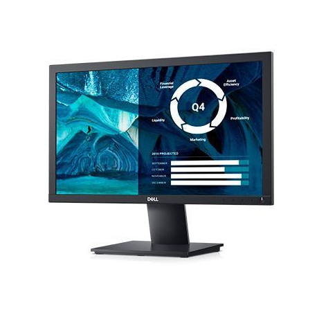 Dell E2020H - LED monitor - 20" (19.5" viewable) - 1600 x 900 @ 60 Hz - TN - 250 cd/m² - 1000:1 - 5 ms - VGA, DisplayPort - black - with 3 years Advanced Exchange Service - 0