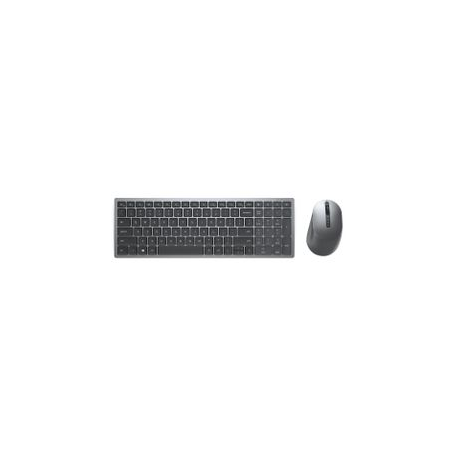 Dell Multi-Device Wireless Keyboard and Mouse Combo KM7120W - Keyboard and mouse set - wireless - 2.4 GHz, Bluetooth 5.0 - Pan Nordic - titan grey - for Latitude 3320, 3520, 7320 Detachable; XPS 13 9310 - 0