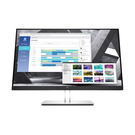 HP E27q G4 - E-Series - LED monitor - 27" - 2560 x 1440 QHD @ 60 Hz - IPS - 250 cd / m² - 1000:1 - 5 ms - HDMI, VGA, DisplayPort - black - 0