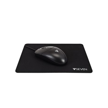 V7 MP02BLK - Mouse pad - black - 2