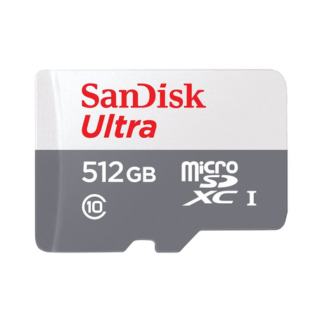 SanDisk Ultra - Flash memory card (microSDXC to SD adapter included) - 512 GB - Class 10 - microSDXC UHS-I - 0