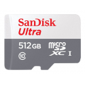 SanDisk Ultra - Flash memory card (microSDXC to SD adapter included) - 512 GB - Class 10 - microSDXC UHS-I