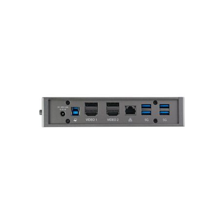 StarTech.com USB-C USB-A Dock, Hybrid Universal USB 3.0 Docking Station for USB-C or USB-A Laptop, Dual Monitor 4K 60Hz HDMI/DisplayPort, 6x USB-A Hub, Gigabit Ethernet, USB 3.1/3.2 Gen 1 - Dual 4K USB-C Dock (DK30A2DHUUE) - Docking station - USB - 2 x HDMI, 2 x DP - GigE - 40 Watt - 5