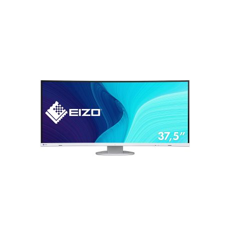 EIZO FlexScan EV3895-WT - With FlexStand - LED monitor - curved - 37.5" - 3840 x 1600 UWQHD+ @ 61 Hz - IPS - 300 cd/m² - 1000:1 - 5 ms - 2xHDMI, DisplayPort, USB-C - speakers - white - 0