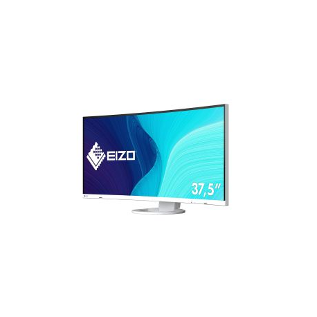 EIZO FlexScan EV3895-WT - With FlexStand - LED monitor - curved - 37.5" - 3840 x 1600 UWQHD+ @ 61 Hz - IPS - 300 cd/m² - 1000:1 - 5 ms - 2xHDMI, DisplayPort, USB-C - speakers - white - 1