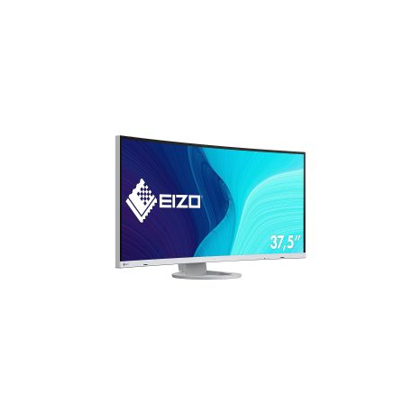 EIZO FlexScan EV3895-WT - With FlexStand - LED monitor - curved - 37.5" - 3840 x 1600 UWQHD+ @ 61 Hz - IPS - 300 cd/m² - 1000:1 - 5 ms - 2xHDMI, DisplayPort, USB-C - speakers - white - 7