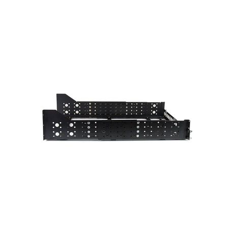 StarTech.com 3U Universal Server Rack Rails - TAA Compliant Fixed Mounting Rails - 19" Adjustable Depth Rack Mount Rails (UNIRAILS3U) - Rack rail - black - 3U - 19" - for P / N: RK1233BKM, RK2433BKM, RK2537BKM, RK3236BKF, RK4236BKB, RK4242BK24, RK4242BK30 - 1