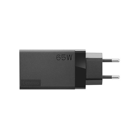 Lenovo 65W USB-C Travel Adapter - Power adapter - AC 100-240 V - 65 Watt - black - for ThinkBook 14 G4+ IAP; ThinkPad E14 Gen 4; E15 Gen 4; X1 Carbon Gen 10 - 0
