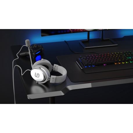 SILENTIUMPC Gear Viro Plus USB Gaming Headset Onyx White