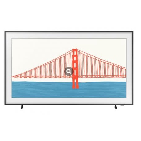 Samsung QE55LS03AAU - 55" Diagonal Class The Frame LS03A Series LED-backlit LCD TV - QLED - Smart TV - Tizen OS - 4K UHD (2160p) 3840 x 2160 - HDR - Quantum Dot, Dual LED - black - 0