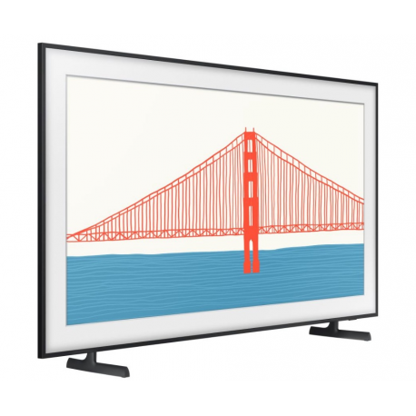 Samsung QE55LS03AAU - 55" Diagonal Class The Frame LS03A Series LED-backlit LCD TV - QLED - Smart TV - Tizen OS - 4K UHD (2160p) 3840 x 2160 - HDR - Quantum Dot, Dual LED - black - 2
