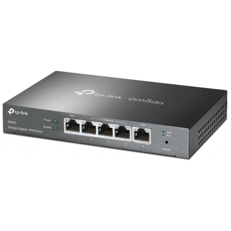 TP-Link ER605 SafeStream™ Gigabit Multi-WAN VPN Router PORT: 1× Gigabit RJ45 WAN Port, 3× Gigabit RJ45 WAN/LAN Ports, 1× Gigabit TP-Link ER605 SafeStream™ Gigabit Multi-WAN VPN Router PORT: 1× Gigabit RJ45 WAN Port, 3× Gigabit RJ45 WAN/LAN Ports, 1× Gigabit