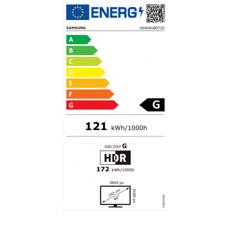 TV SET LCD 60" 4K/UE60AU8072UXXH SAMSUNG