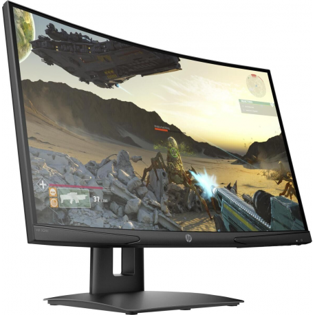 HP X24c Curved FHD Gaming Monitor/AG/300cd/4ms/HDMI/DP/HA, tilt/c:Black