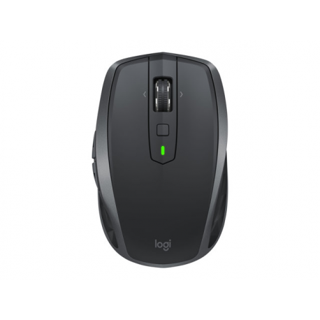 Logitech MX Anywhere 2S - Mouse - laser - 7 buttons - wireless - Bluetooth, 2.4 GHz - USB wireless receiver - graphite - 2