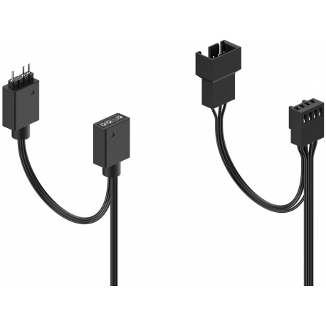 Fractal Design Aspect 14 RGB PWM - Case fan - 140 mm - black (pack of 3) - 4