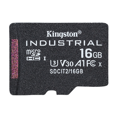 Kingston Industrial - Flash memory card - 16 GB - A1 / Video Class V30 / UHS-I U3 / Class10 - microSDHC UHS-I - 0